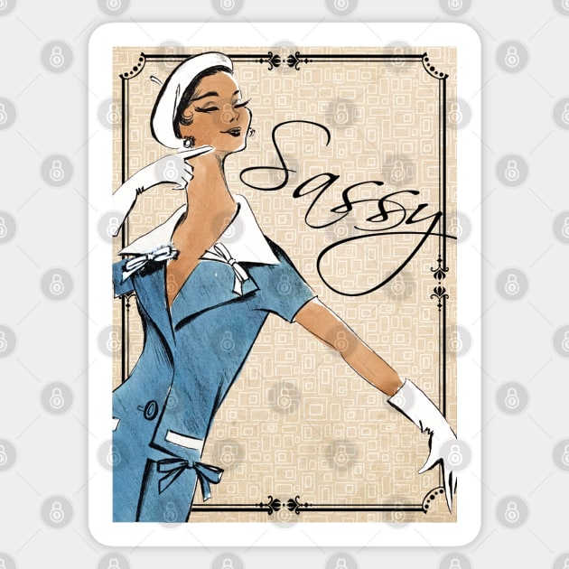 The 50s Sassy Sticker by HeritageScrap